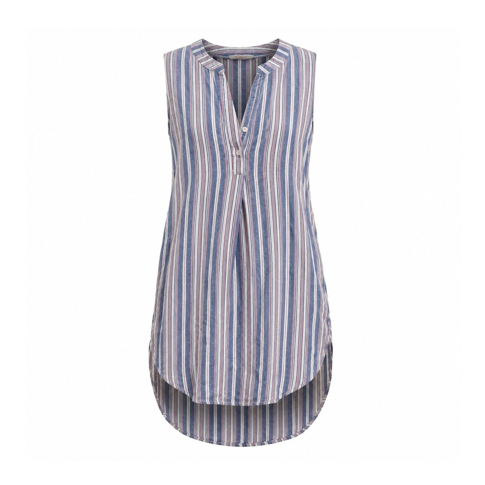 Flint & Moss Relaxed Sleeveless Tunic Dress S Striped Coastal Beachy‎ Coverup